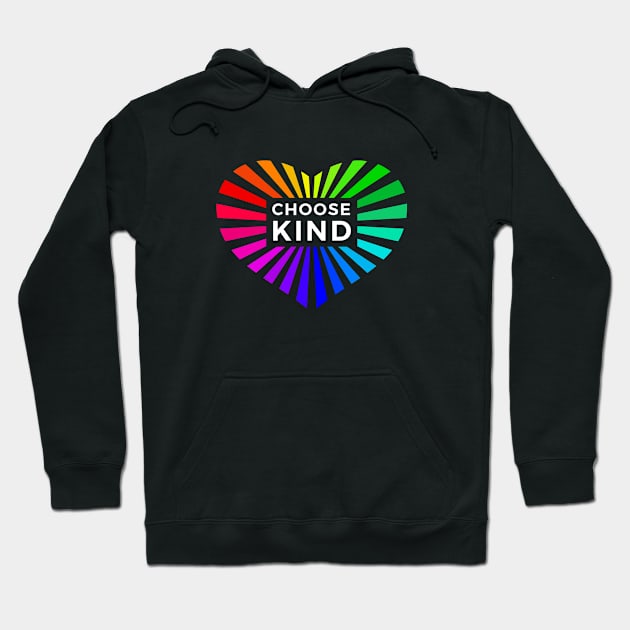 Choose Kind Anti-Bullying message with heart icon Hoodie by ZagachLetters